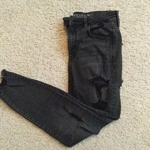 American eagle Black ripped jeans